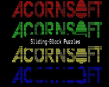 Sliding Block Puzzles (19xx)(Acornsoft) screen shot title